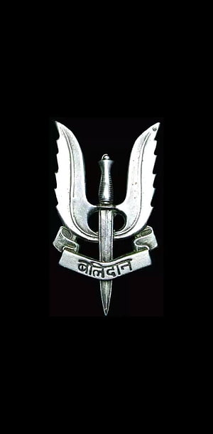 Para Commandos Balidan Badge Emblem with Dagger and Curved Blades on Black Background HD phone wallpaper