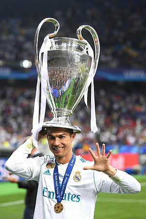 Cristiano Ronaldo Celebrates Champions League Victory With Real Madrid HD phone wallpaper