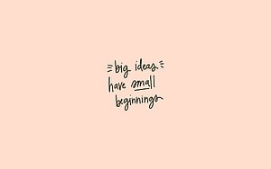 Handwritten Inspirational Quote on Soft Peach Background HD wallpaper