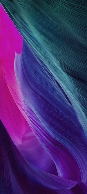 Vibrant Abstract 3D Flow with Blue and Purple Gradient Streaks HD phone wallpaper