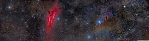 Vibrant Pink Nebula and Star Field Deep Space Panorama HD wallpaper