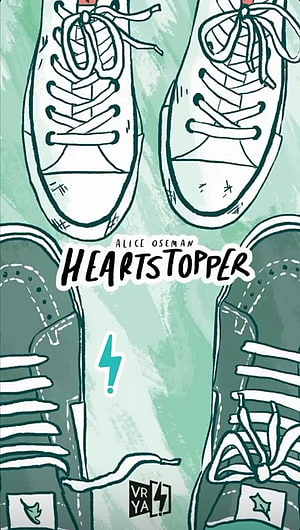 Heartstopper by Alice Oseman Sneakers Illustration with Mint Green Background HD phone wallpaper