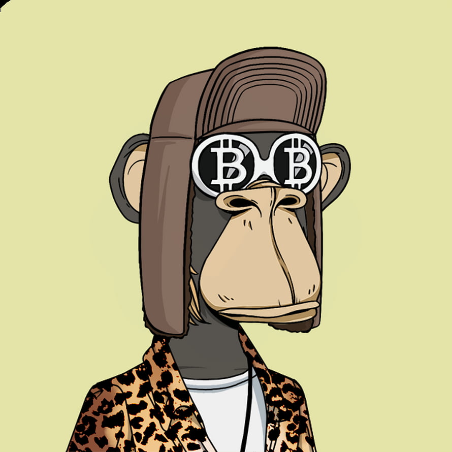 Bored Ape Yacht Club NFT Character Wearing Bitcoin Goggles and Leather Cap HD phone wallpaper