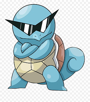 Squirtle Wearing Sunglasses With Crossed Arms in a Confident Pose HD phone wallpaper