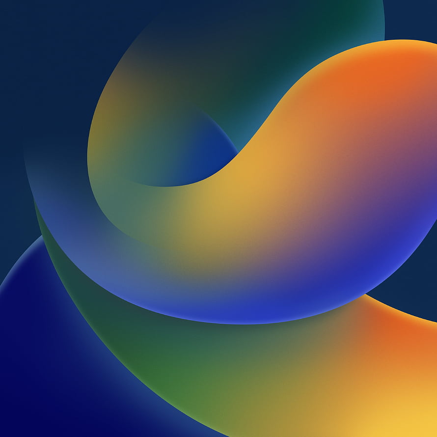 iOS 16 Abstract Gradient Wave Wallpaper with Smooth Color Transitions HD phone wallpaper