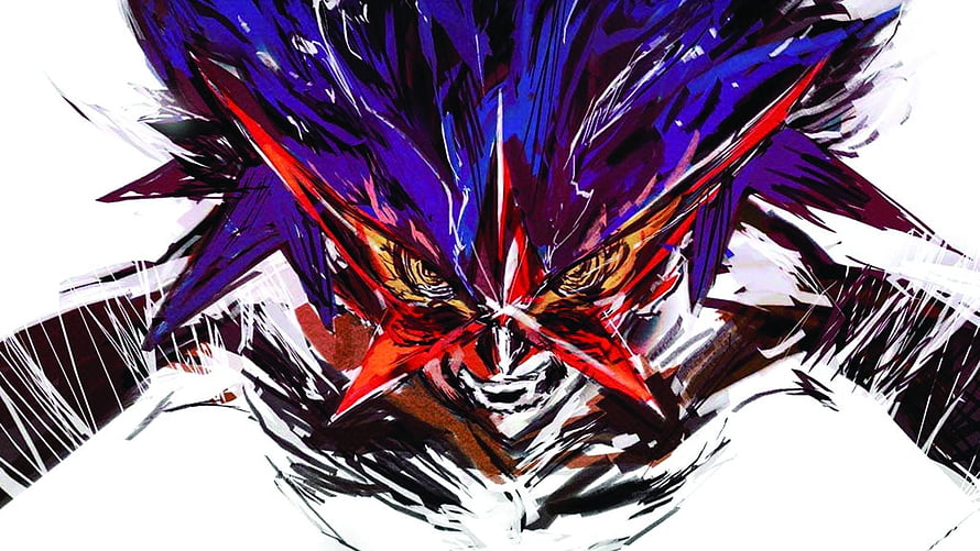 Tengen Toppa Gurren Lagann Mecha Face Artwork in Bold Brushstroke Style HD wallpaper