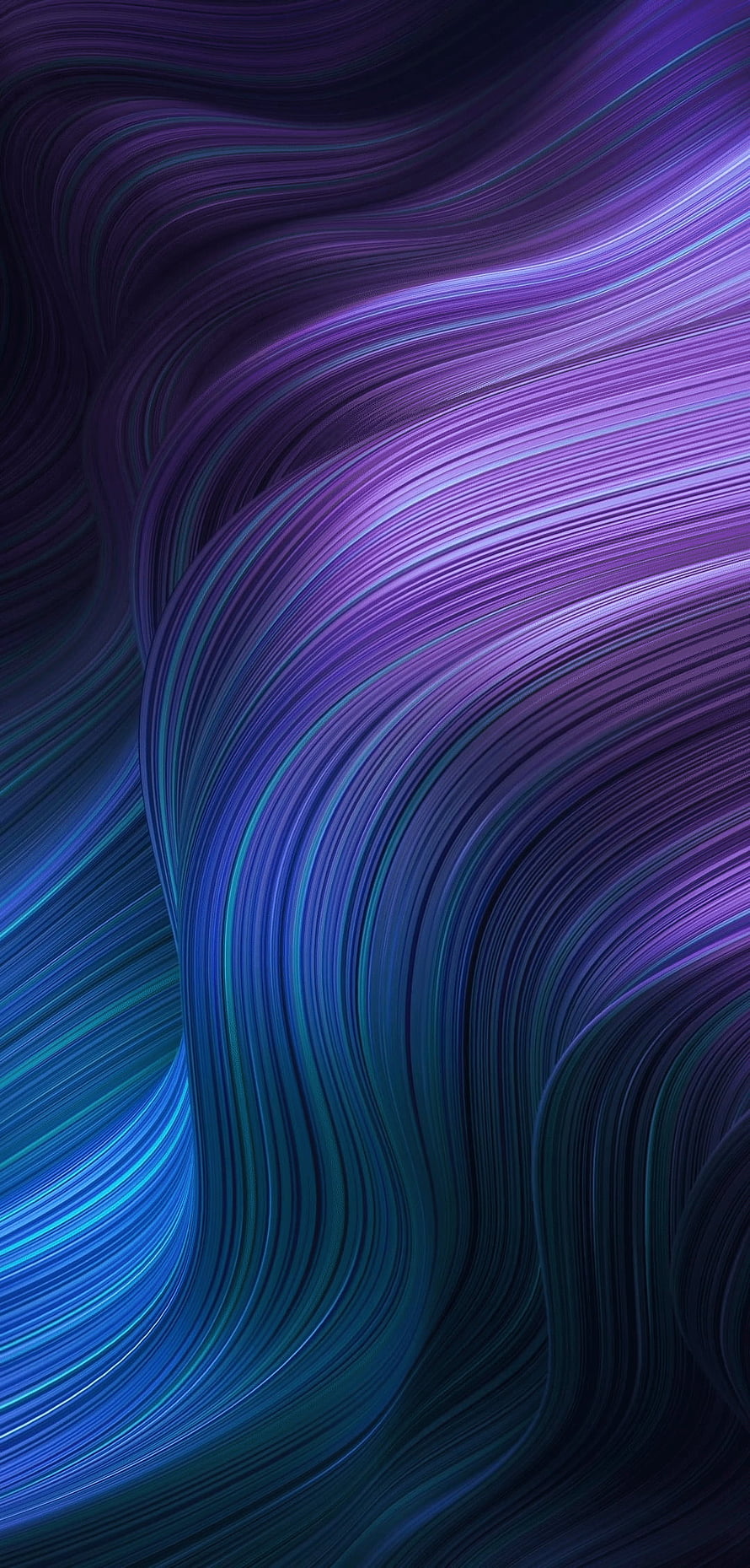 Flowing Purple and Blue Abstract Wave Pattern with Smooth Curved Lines HD phone wallpaper