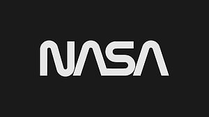 Minimalist NASA Wordmark Logo on Dark Background HD wallpaper