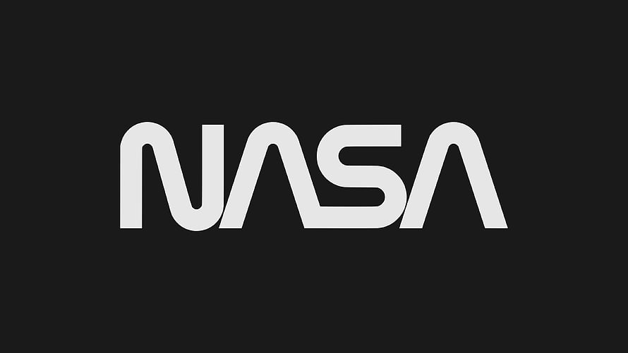 Minimalist NASA Wordmark Logo on Dark Background HD wallpaper