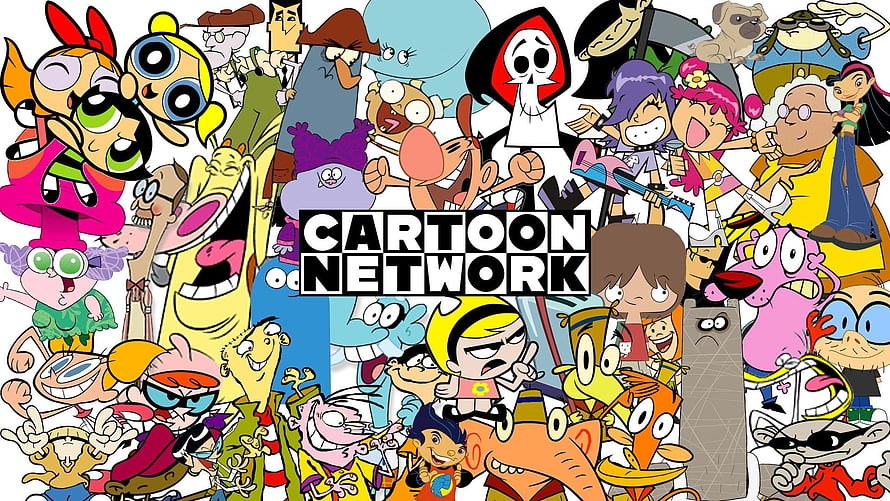 Cartoon Network Classic Characters Group Collage Featuring Powerpuff Girls and Dexter HD wallpaper