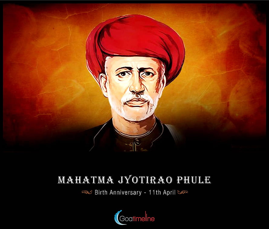 Mahatma Jyotirao Phule Portrait Illustration with Red Turban and Warm Background HD wallpaper