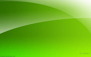 Abstract Green Gradient Waves Minimalist Nature Inspired Digital Art HD wallpaper
