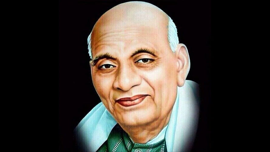 Sardar Patel Portrait Painting on Black Background HD wallpaper