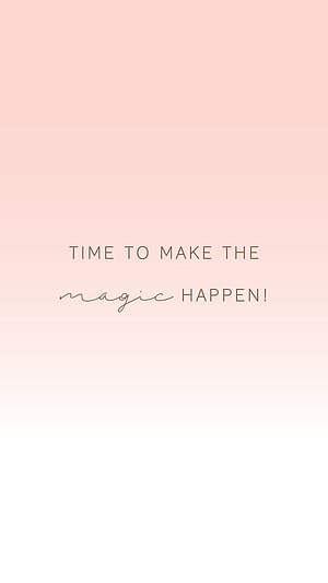 Soft Pink Gradient Minimalist Quote Wallpaper with Elegant Script Typography HD phone wallpaper