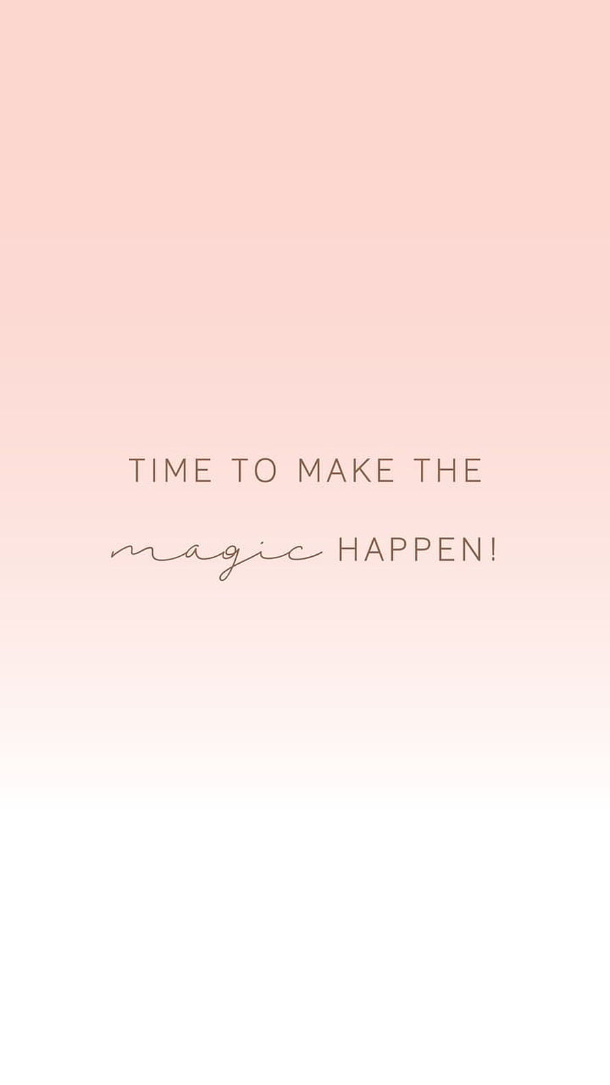 Soft Pink Gradient Minimalist Quote Wallpaper with Elegant Script Typography HD phone wallpaper