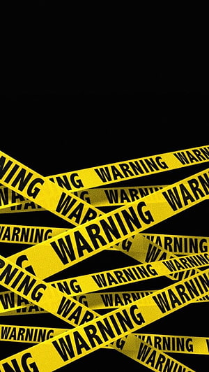 Yellow Warning Tape Strips on Black Background HD phone wallpaper