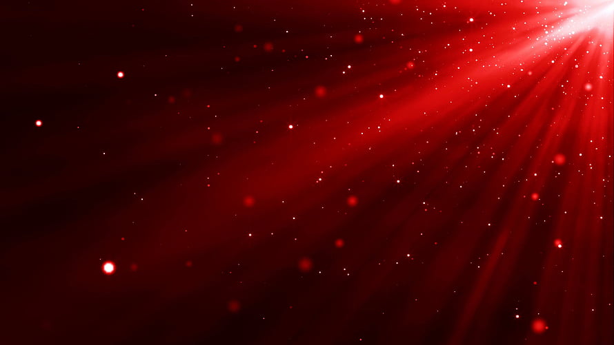 Deep Maroon Abstract Background with Radiant Light Rays and Floating Fire Particles HD wallpaper