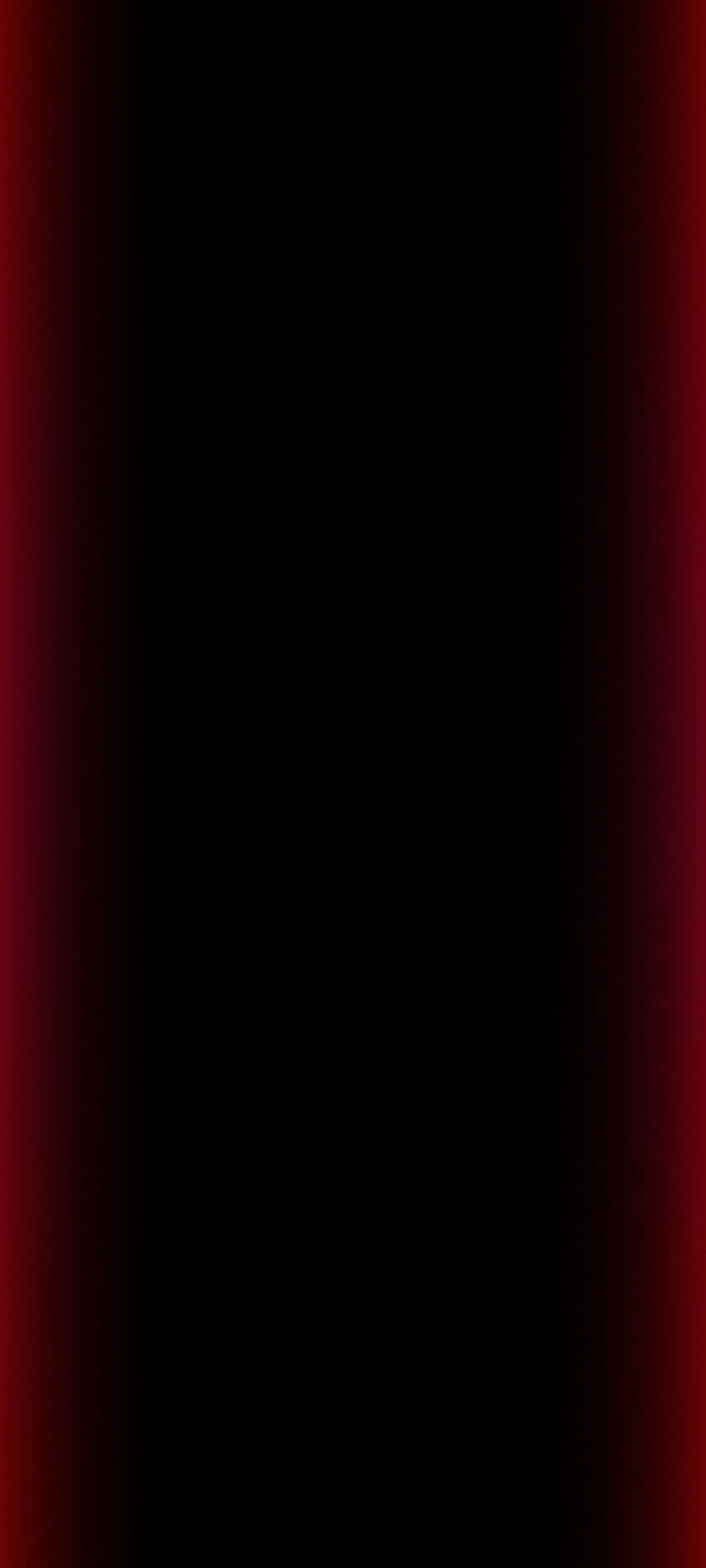 Minimalist AMOLED Black Wallpaper with Deep Red Gradient Border HD phone wallpaper