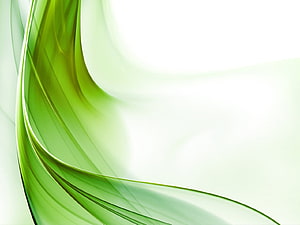 Elegant Green Abstract Flow with Soft Light and Minimalist White Background HD wallpaper