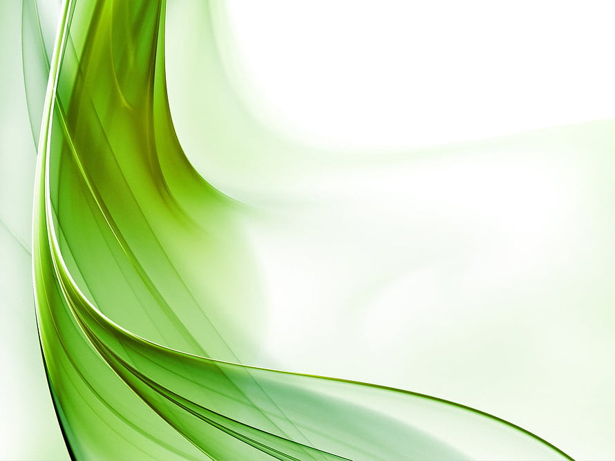 Elegant Green Abstract Flow with Soft Light and Minimalist White Background HD wallpaper