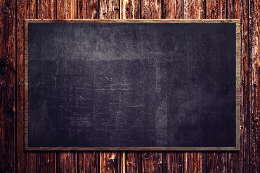 Rustic Blackboard with Wooden Frame on Aged Plank Wall HD wallpaper