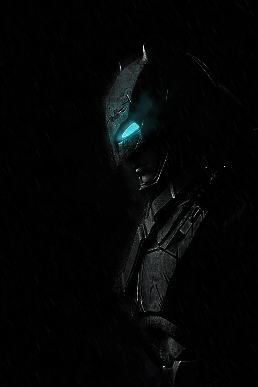 Ben Affleck Armored Batman Suit in Dark Rain from Batman v Superman HD phone wallpaper