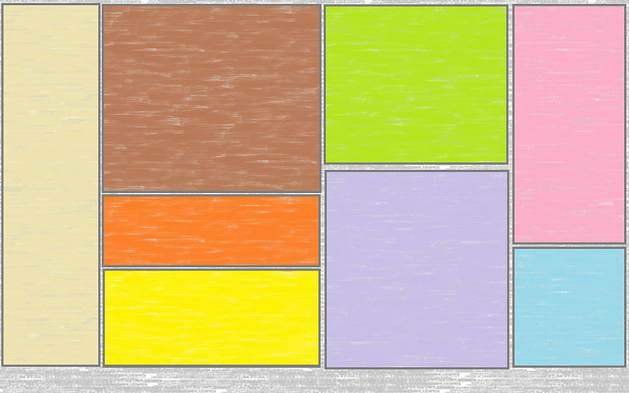 Colorful Rectangular Grid Layout with Pastel and Vibrant Blocks on Textured Background HD wallpaper