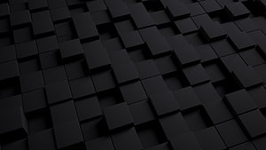 Abstract Black 3D Cube Grid Texture with Geometric Depth and Minimalist Form HD wallpaper