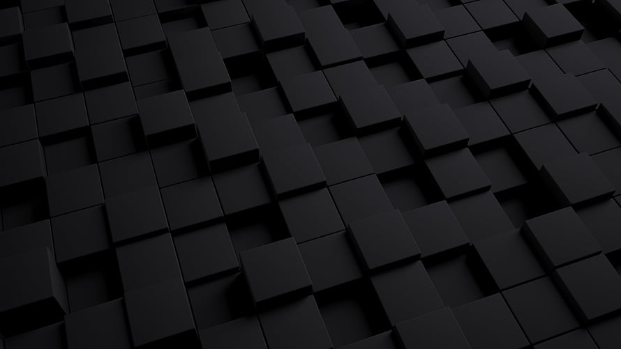 Abstract Black 3D Cube Grid Texture with Geometric Depth and Minimalist Form HD wallpaper