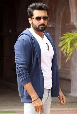 Suriya in casual blue hoodie and white henley with sunglasses HD phone wallpaper