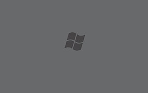Minimalist Windows Vista Logo on a Solid Dark Gray Background HD wallpaper