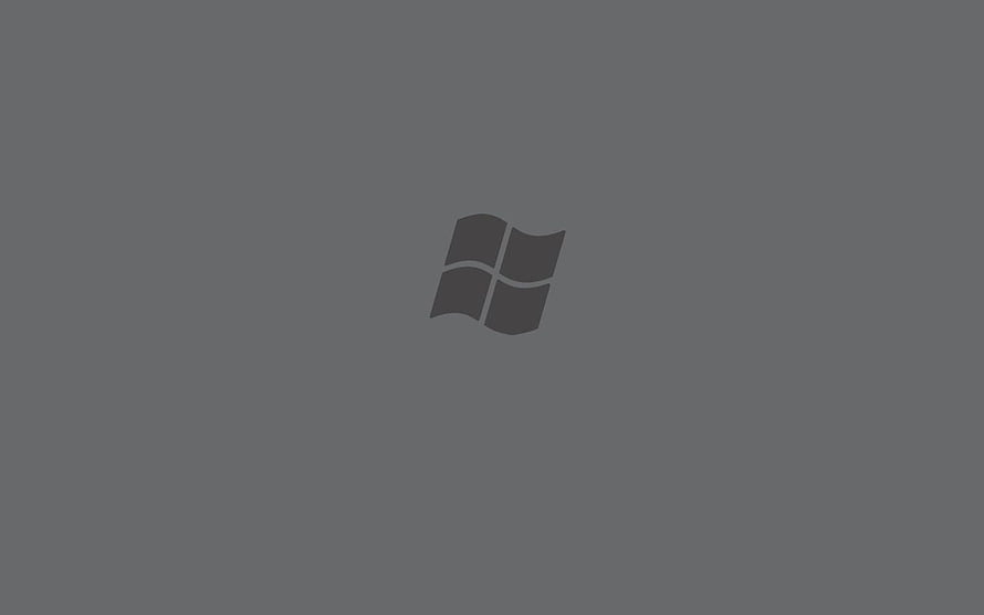 Minimalist Windows Vista Logo on a Solid Dark Gray Background HD wallpaper