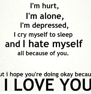 Emotional Text Quote About Heartbreak, Loneliness, and Unconditional Love HD phone wallpaper