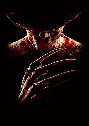 Freddy Krueger with Bladed Glove in Dark Cinematic Horror Portrait HD phone wallpaper