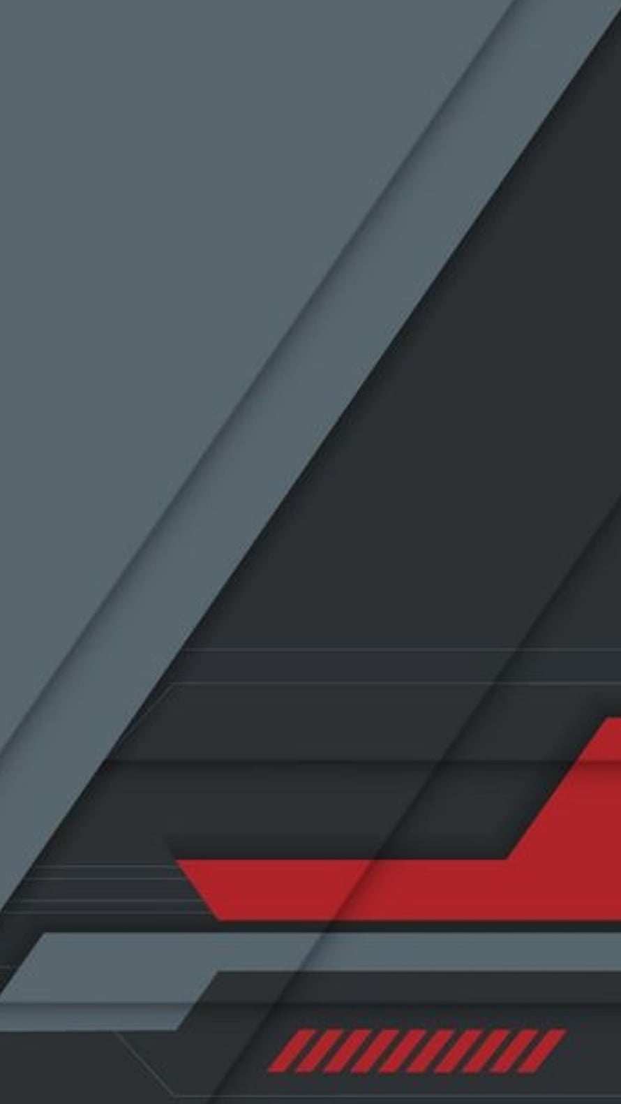 Sleek Dark Geometric Abstract Wallpaper with Red Accents and Layered Diagonal Shapes HD phone wallpaper