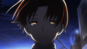 Ayanokōji Kiyotaka from Classroom of the Elite in a Dramatic Nighttime Close-Up HD wallpaper