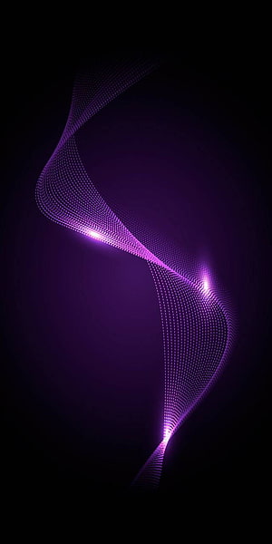 Sony Xperia 1 Abstract Purple Dot Matrix Wave on Dark Background HD phone wallpaper