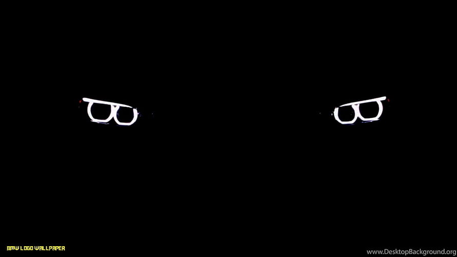 Minimalist BMW Headlight Design on Black Background HD wallpaper