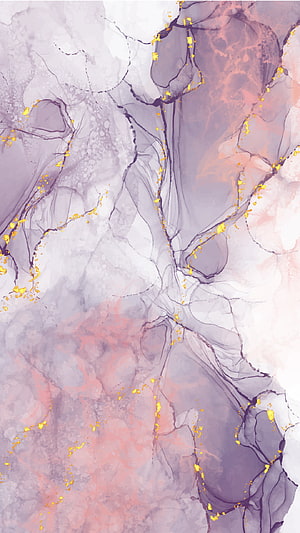 Elegant Purple and Pink Marble Ink Art with Gold Accents for Aesthetic Desktop Backgrounds HD phone wallpaper