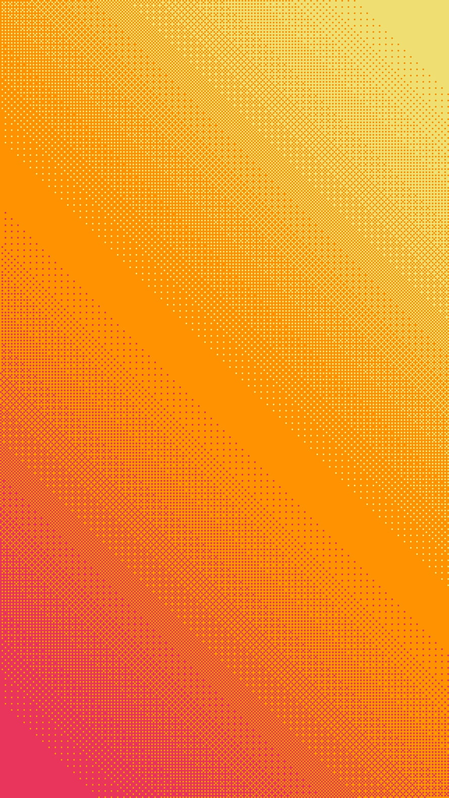Vibrant Orange and Pink Halftone Dot Gradient Abstract Pattern HD phone wallpaper