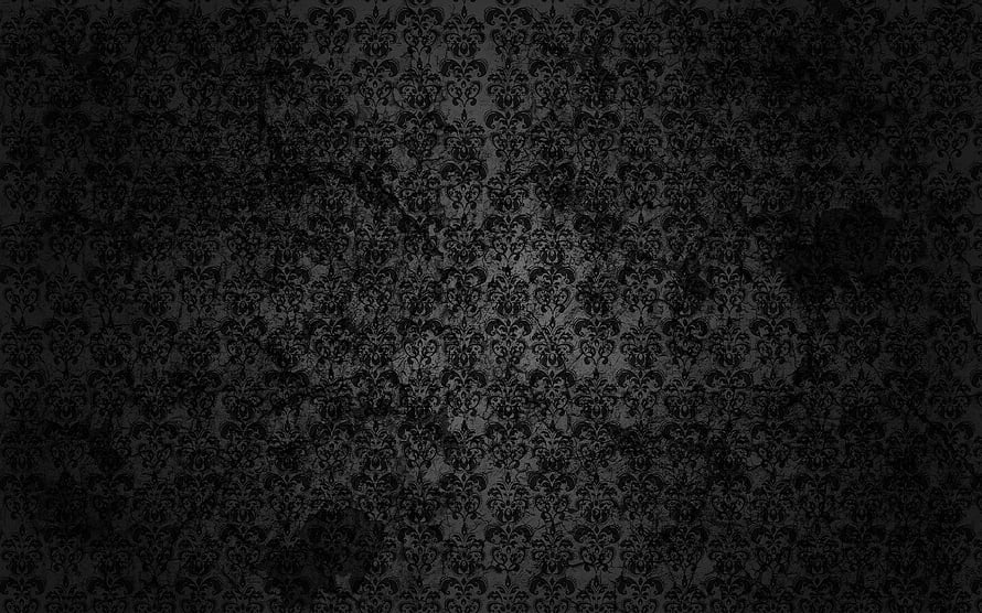 Dark Grunge Damask Pattern with Vintage Floral Motifs and Distressed Texture HD wallpaper