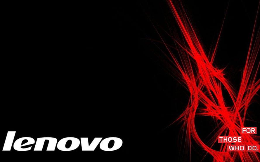 Lenovo For Those Who Do Abstract Red Light Streaks on Black Background HD wallpaper