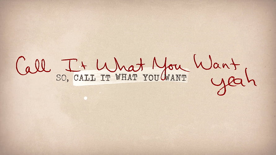 Taylor Swift So Call It What You Want Handwritten Lyrics on Beige Paper HD wallpaper
