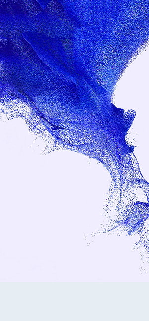 Samsung Galaxy S22 Ultra Blue Ink Splash Abstract Minimalist Wallpaper HD phone wallpaper