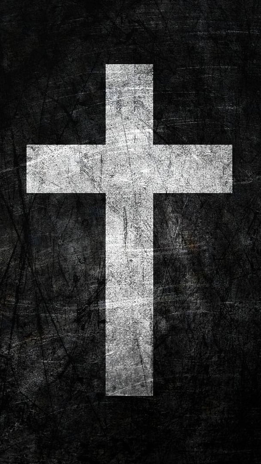 Grunge Christian Cross on Dark Textured Background HD phone wallpaper