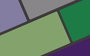 Abstract Geometric Composition Featuring Muted Green, Violet, and Grey Rectangular Panels HD wallpaper