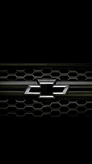 Chevrolet Bowtie Emblem on Black Hexagonal Grille Mesh HD phone wallpaper