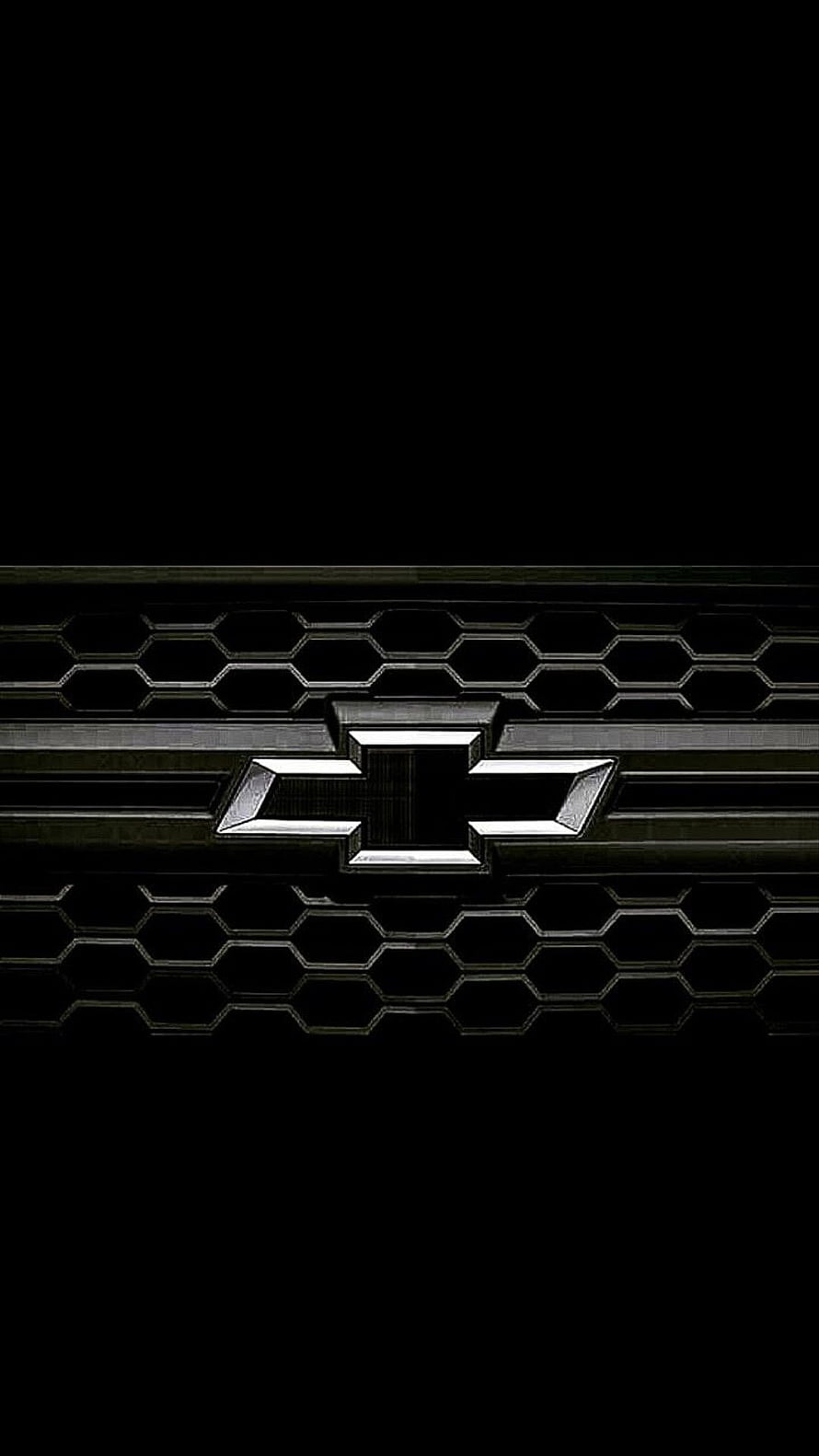 Chevrolet Bowtie Emblem on Black Hexagonal Grille Mesh HD phone wallpaper
