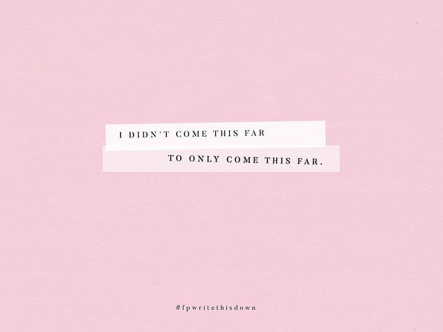 Minimalist Pink Aesthetic Quote Wallpaper with Inspirational Text on White Strips HD wallpaper