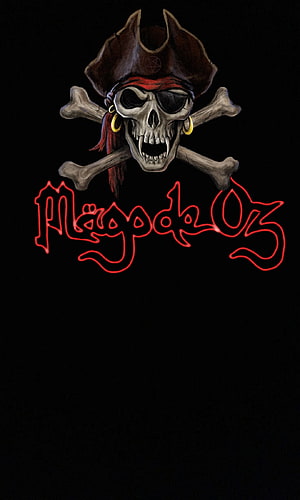Mago de Oz Pirate Skull and Crossbones Rock Band Logo Artwork HD phone wallpaper